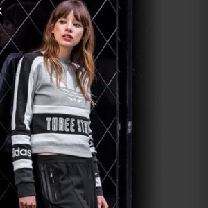 NWT! adidas crop sweater